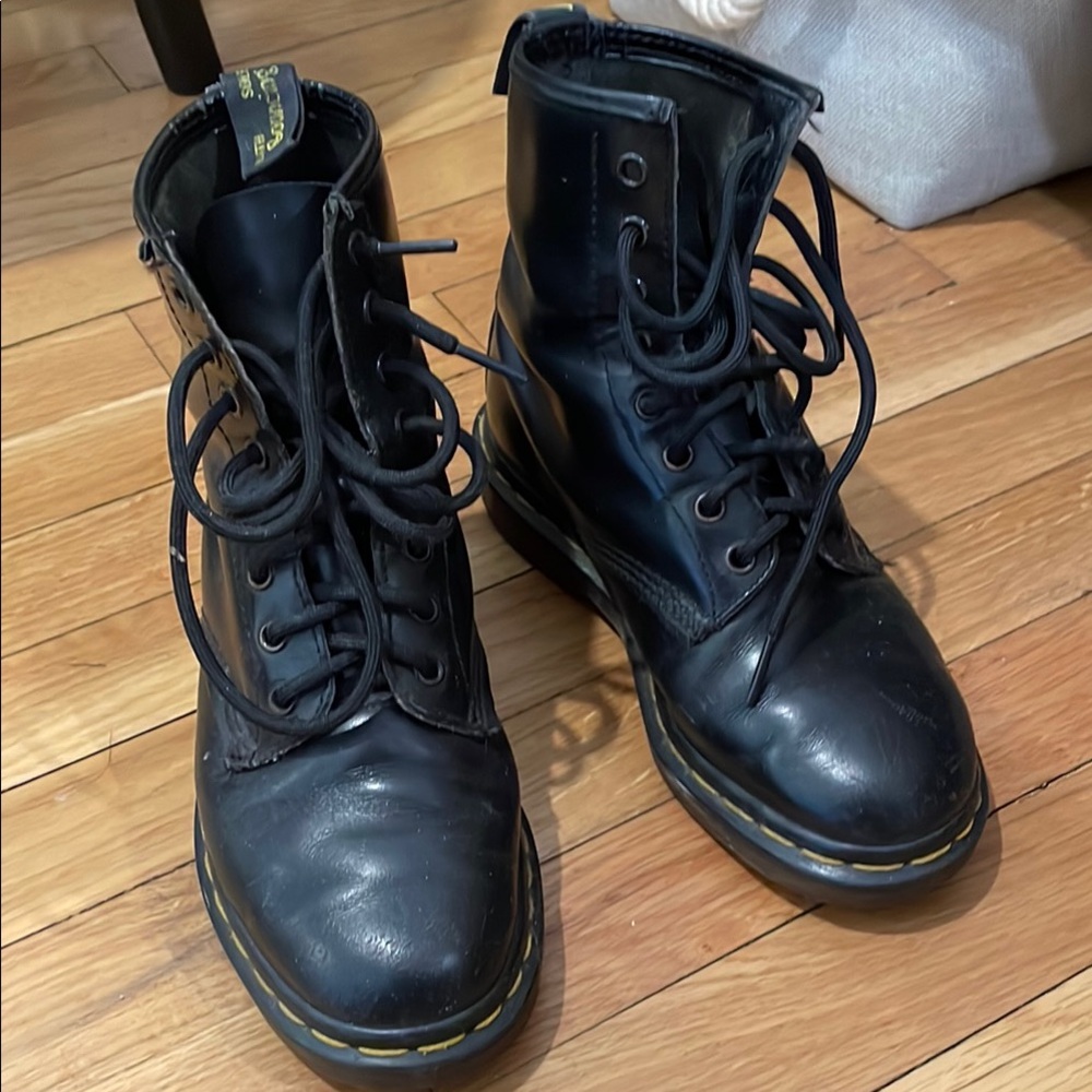 Dr. Martens Black Combat Boots